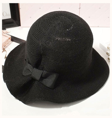 British Heritage: The Elegant Bowler Basin Hat with Bow Detail