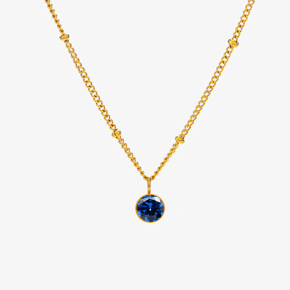 December Titanium Steel Necklace