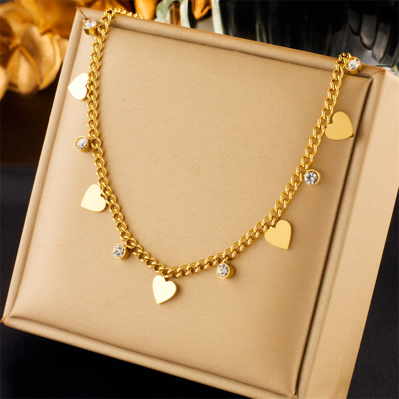 Glossy Love Titanium Steel Necklace