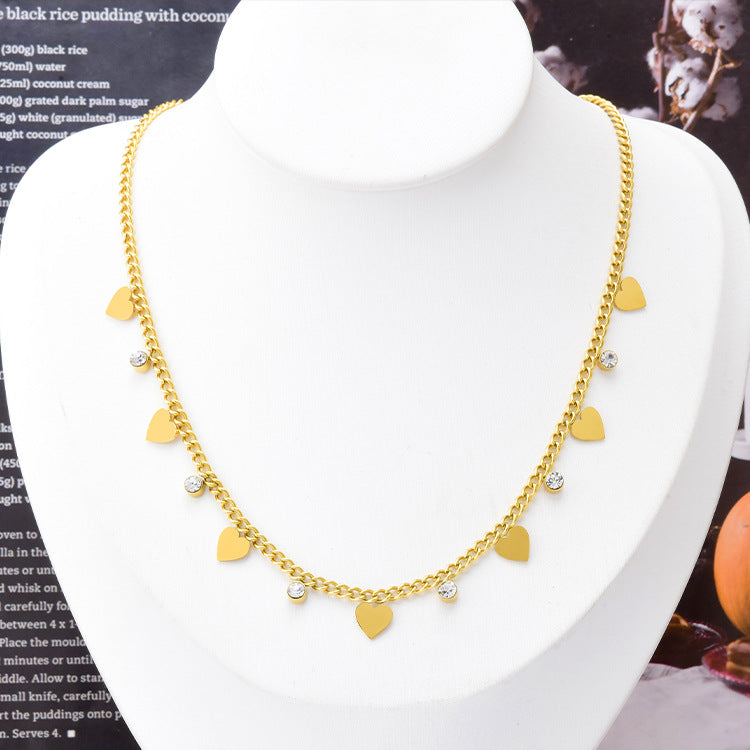 Glossy Love Titanium Steel Necklace