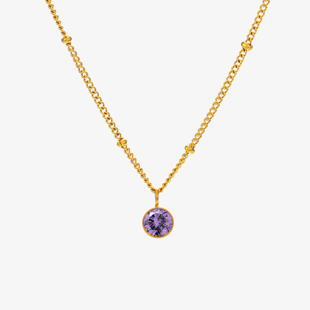 December Titanium Steel Necklace