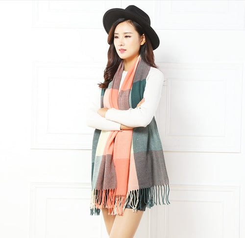 Coco Twoce Street-Chic: Oversized Cashmere-Touch Printed Scarf (200x60cm)