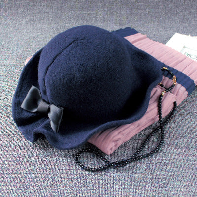 British Heritage: The Elegant Bowler Basin Hat with Bow Detail