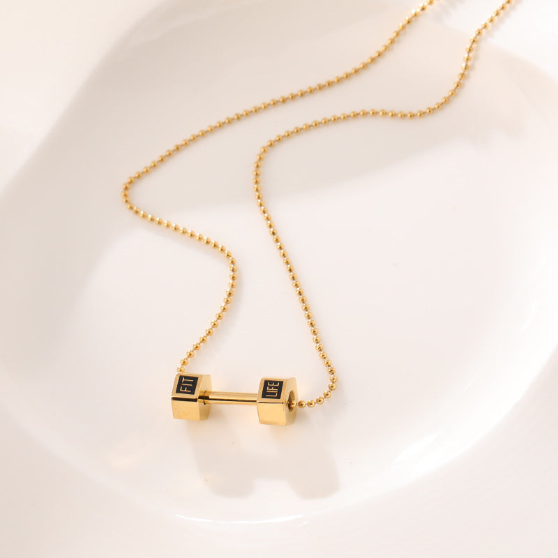 Gold Yaling Pendant Necklace | Premium Titanium Collection