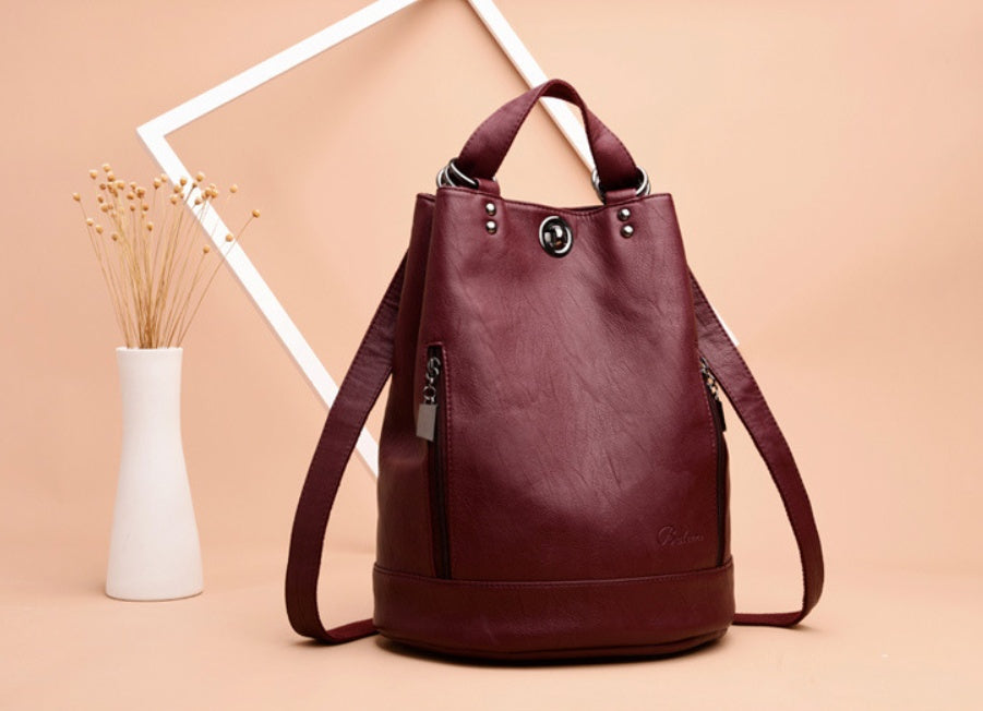 The Muse: Soft Leather Bucket Bag