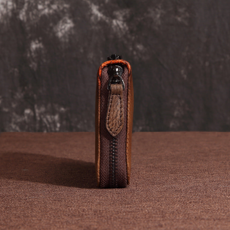The Nomad: Checkered Heritage Zip-Around Wallet