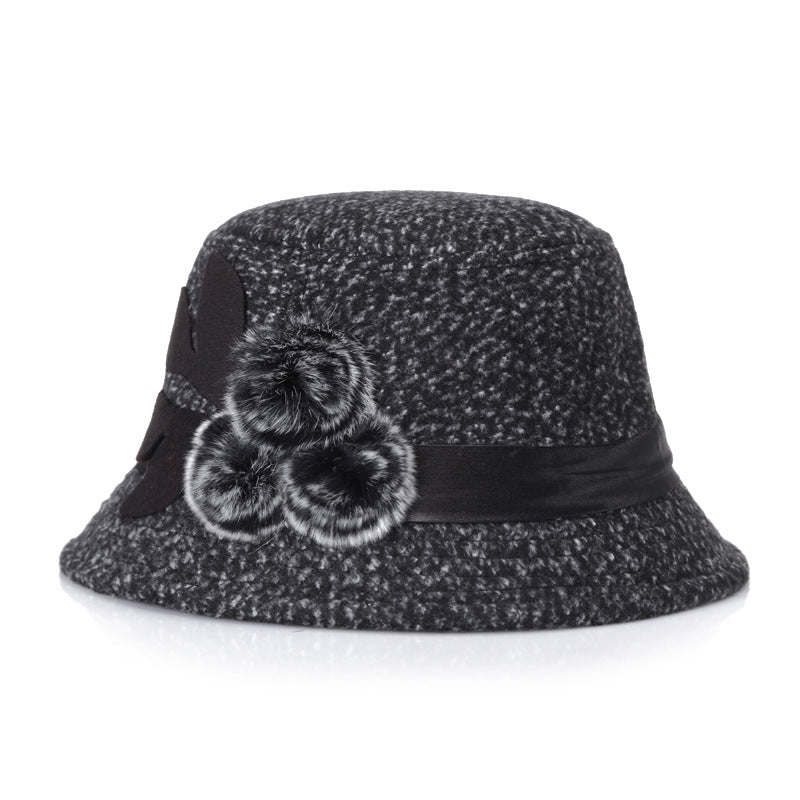 Bohemian Muse: The Floral Felt Basin Hat