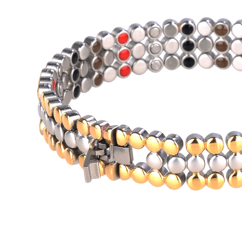 The Bio-Quantum: Advanced Wellness Titanium Steel Bracelet