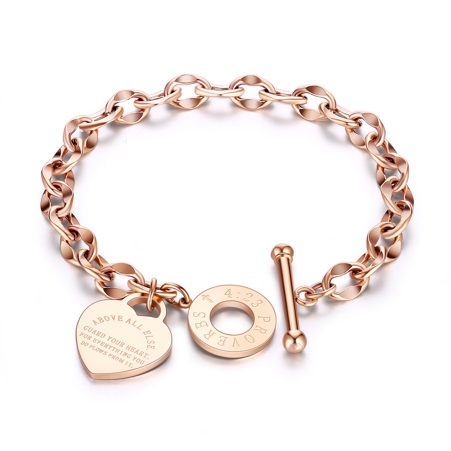 The Infinite Bond: Geometric Titanium Love Bracelet