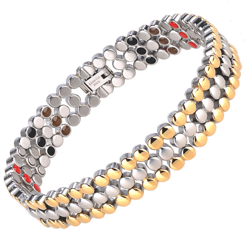 The Bio-Quantum: Advanced Wellness Titanium Steel Bracelet