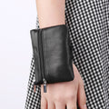 The Freedom: Wristlet Leather Key & Coin Vault