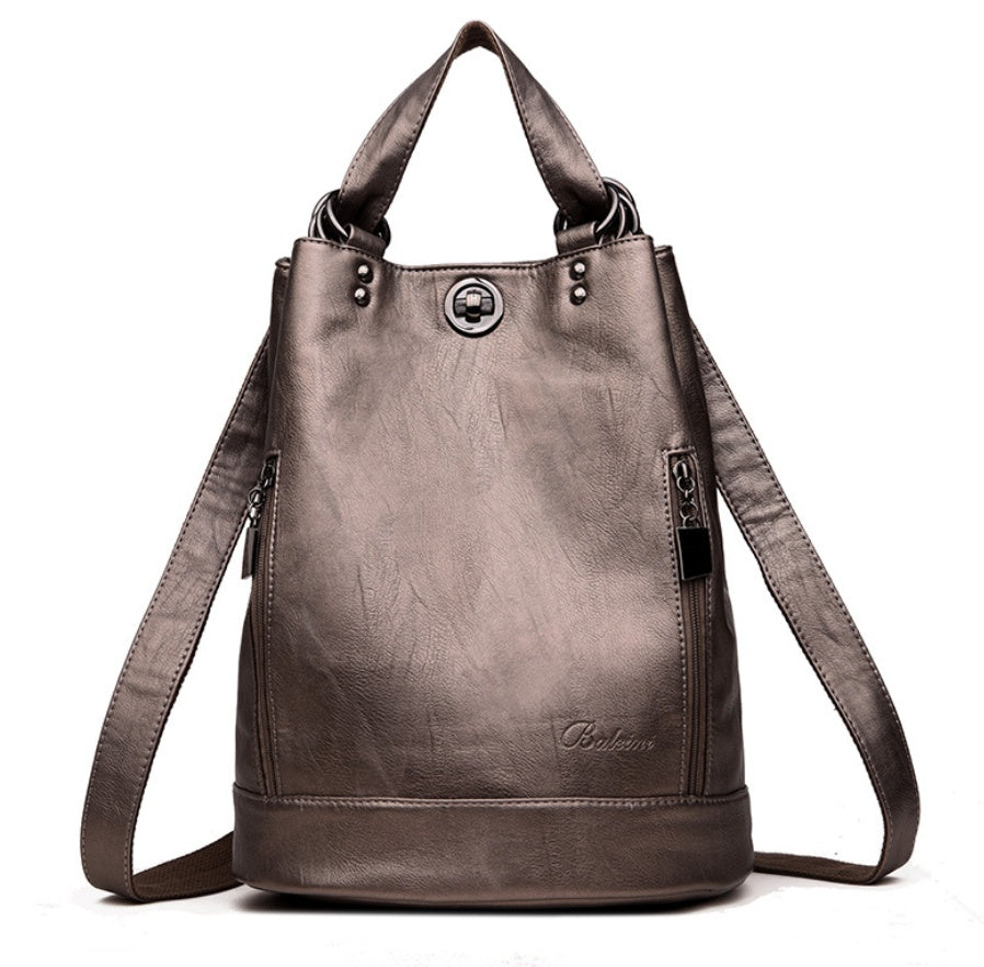 The Muse: Soft Leather Bucket Bag