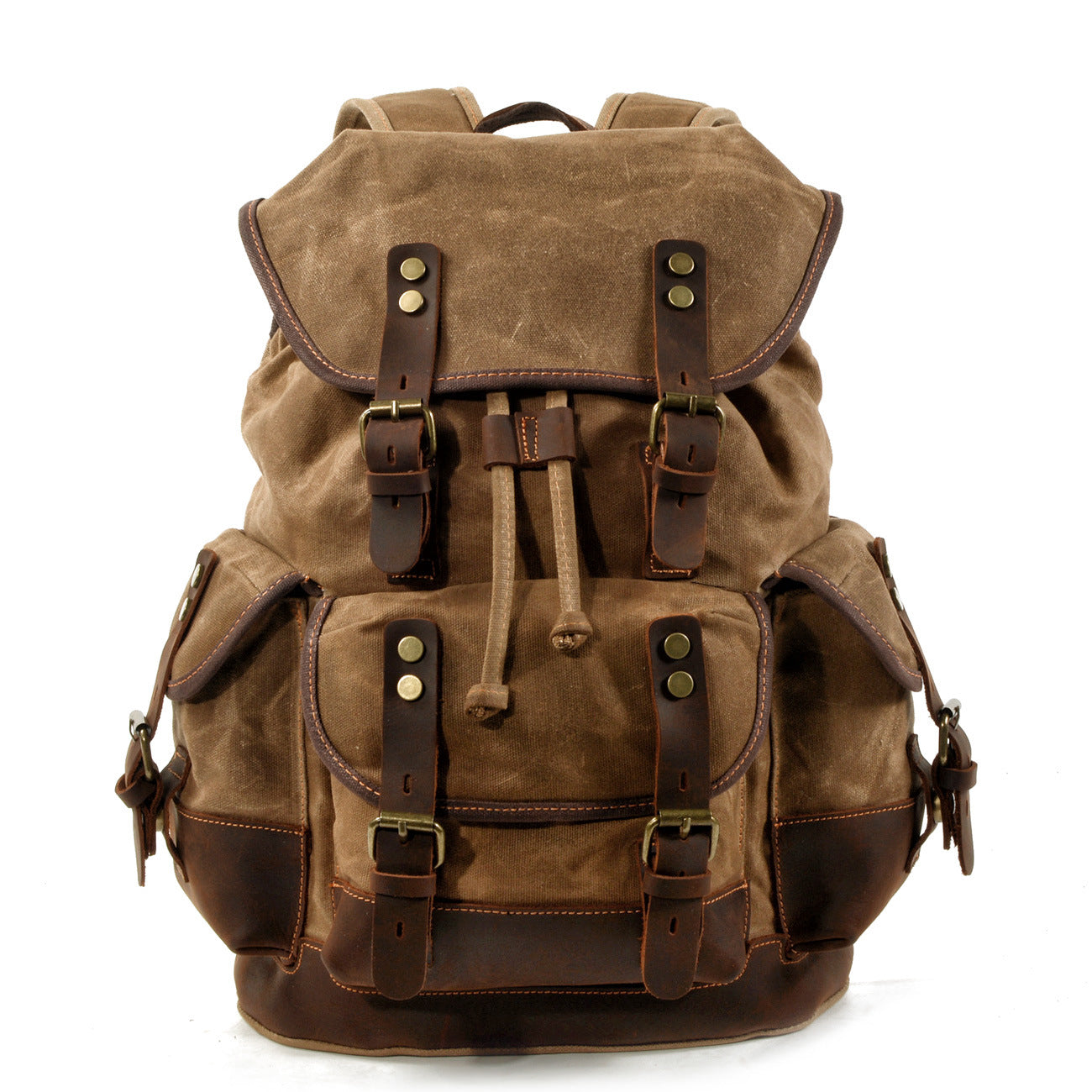 The Expedition: Waxed Canvas & Heritage Leather Rucksack