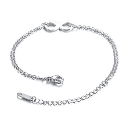 Infinite Bond: The Titanium Infinity Chain Bracelet