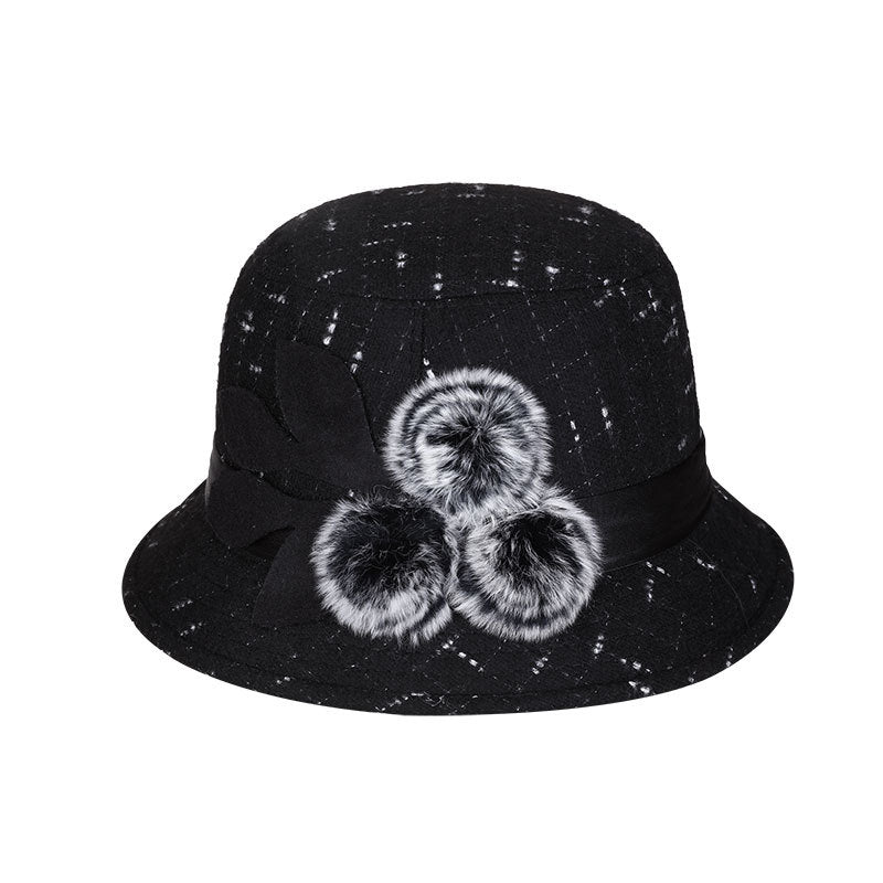 Bohemian Muse: The Floral Felt Basin Hat