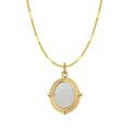 The Lustre Shell: 14K Gold-Plated Titanium Necklace