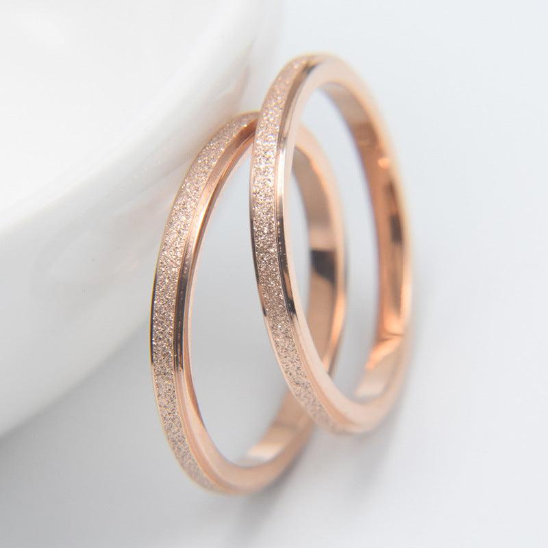 Velvet Matte Bond: Premium Titanium Couple’s Band