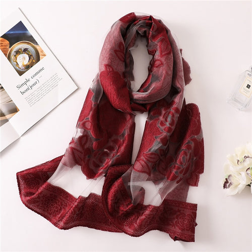 Coco Twoce Artisan Grace: Hand-Drawn Silk-Wool Blend Embroidered Shawl