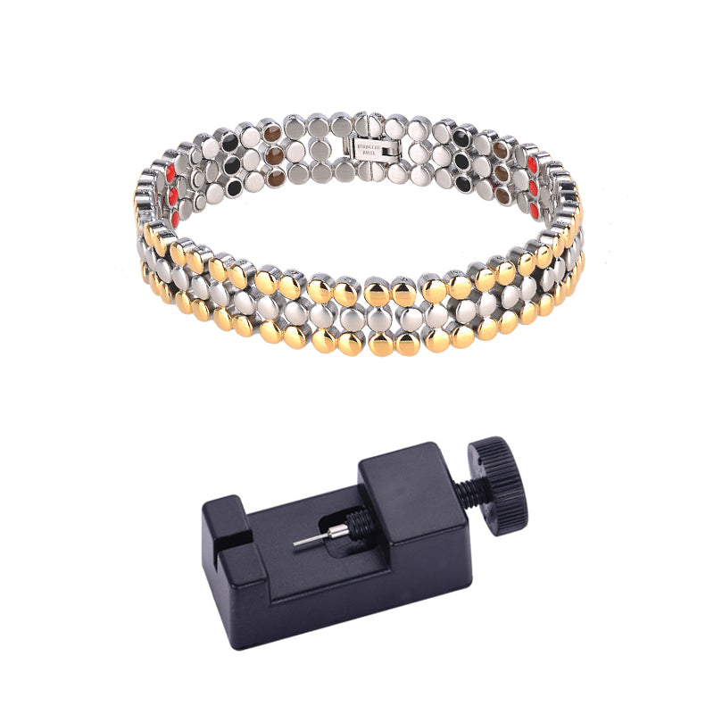The Bio-Quantum: Advanced Wellness Titanium Steel Bracelet