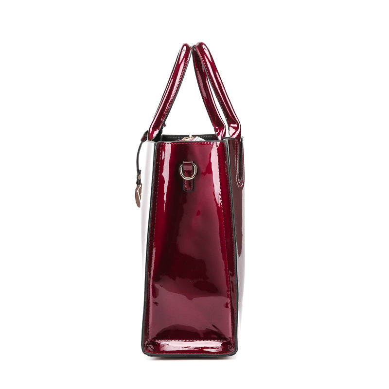 The Mirror: High-Shine Patent Leather Tote
