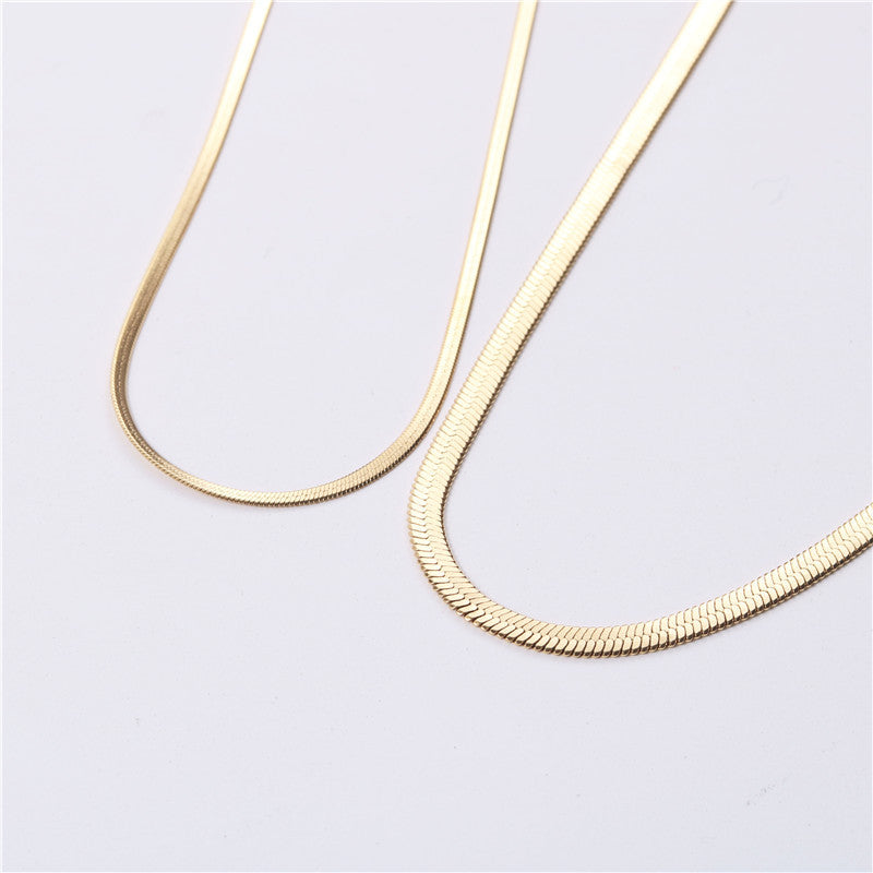 Fluid Snake Chain Necklace | Premium Titanium Collection