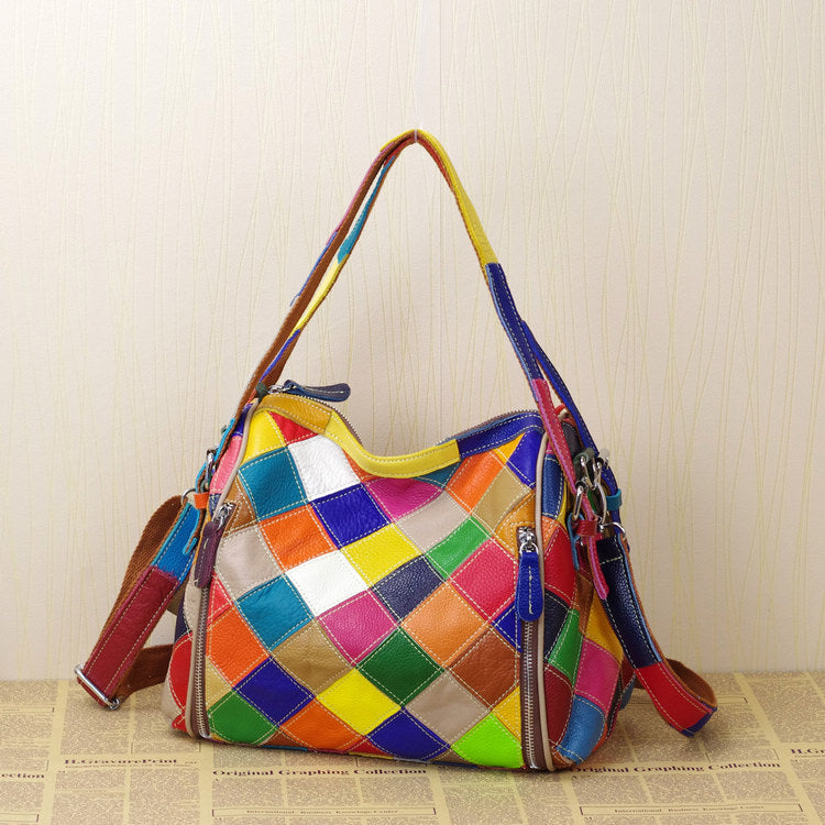 The Mosaic: Top-Grain Patchwork Box Bag