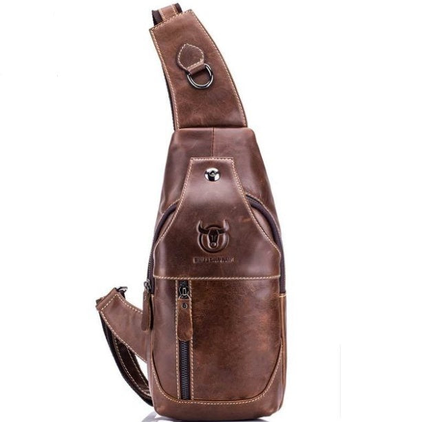 The Voyager: Vintage Leather Chest & Crossbody Bag