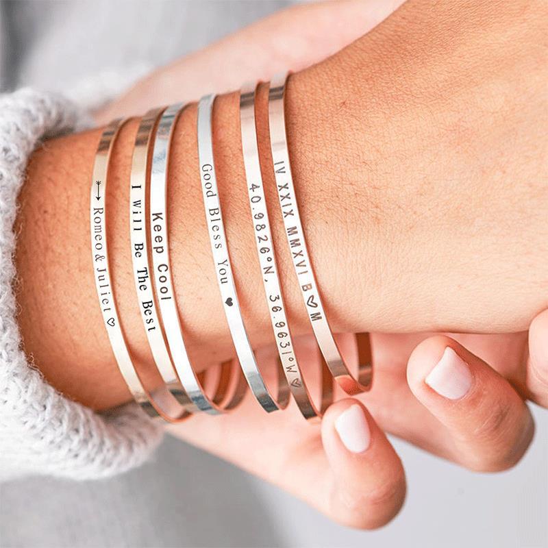 Pure Harmony: Smooth Titanium Couple’s Bangle
