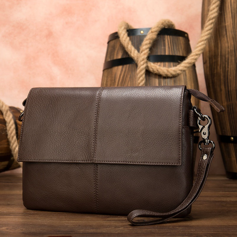 The Executive: Top-Grain Flap Messenger Bag
