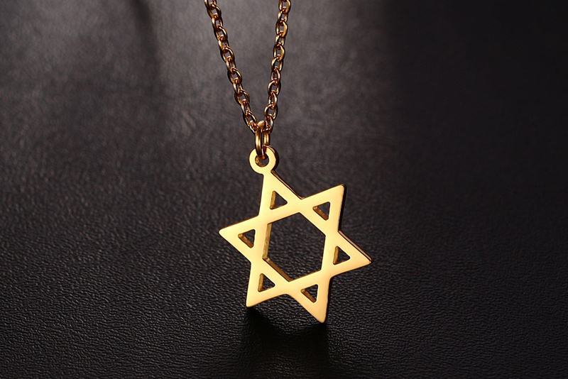 The Astral Star: Titanium Six-Pointed Necklace