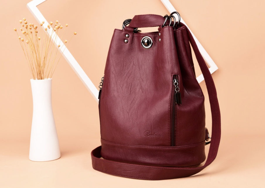 The Muse: Soft Leather Bucket Bag