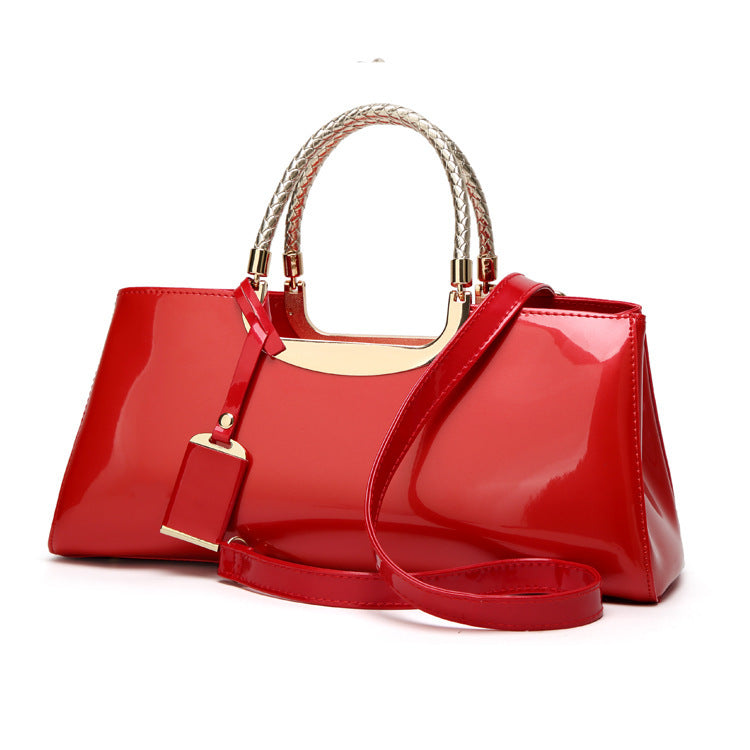 The Jet-Setter: Noble Patent Leather Satchel