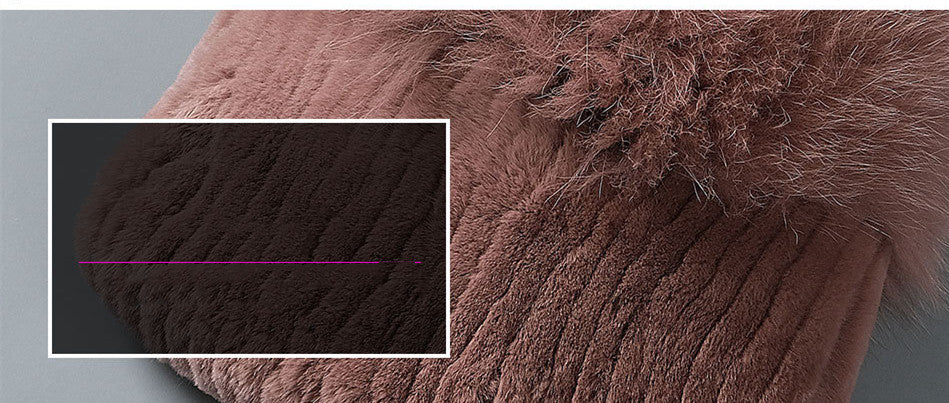 Velvet Frost: The Artisan Fur-Trimmed Knit Beanie