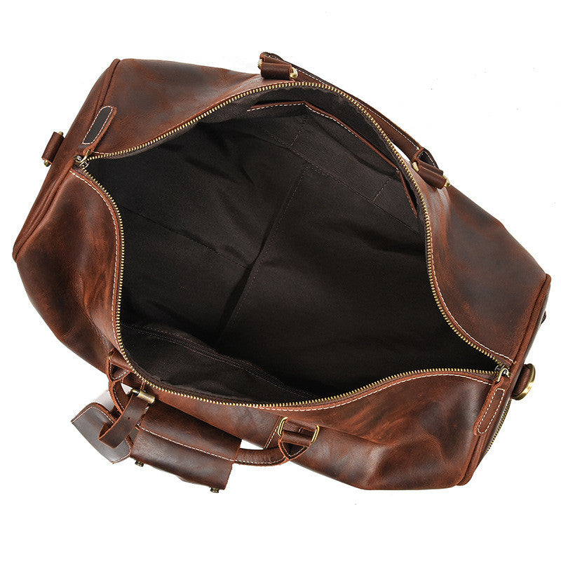 The Grand Heritage: Crazy Horse Leather Retro Duffel
