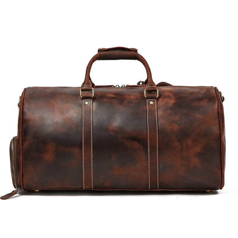 The Grand Heritage: Crazy Horse Leather Retro Duffel