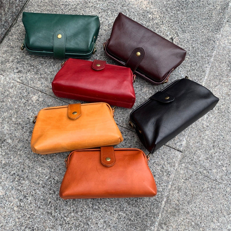 The Clementine: Premium Leather Flap Purse
