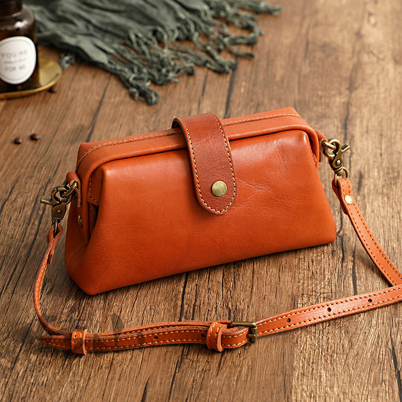 The Clementine: Premium Leather Flap Purse