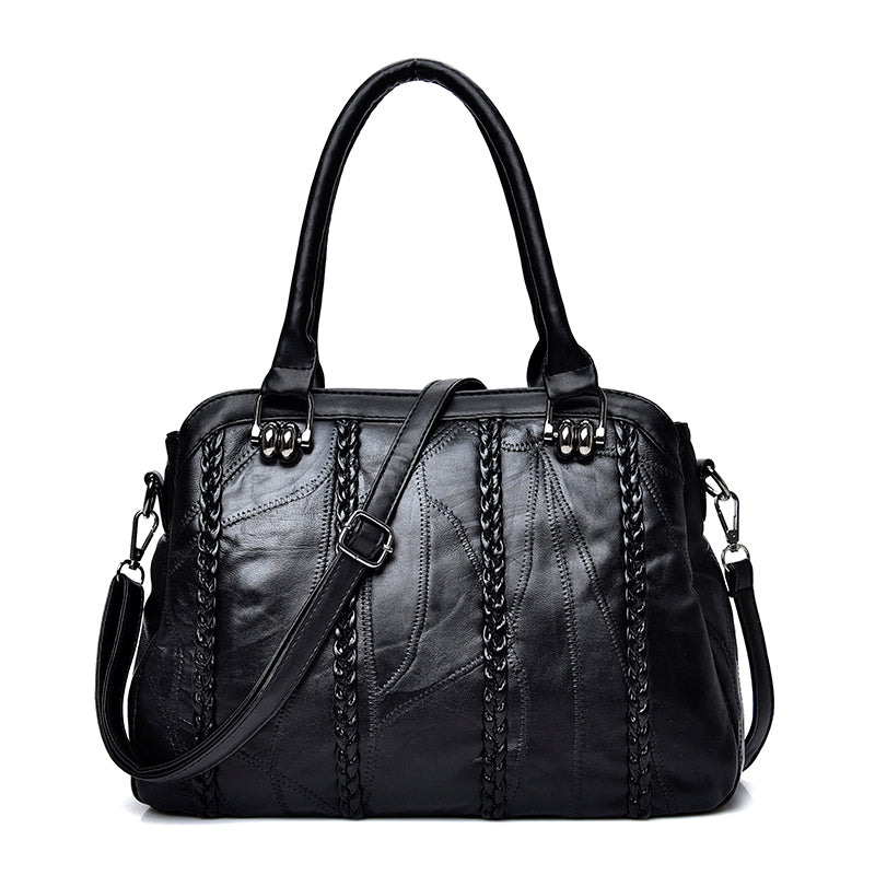 The Nappa Noir: Quilted Sheepskin Grand Tote