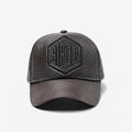 Urban Autumn: The Classic Faux Leather Baseball Cap