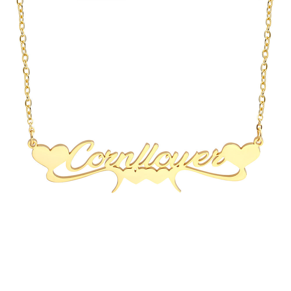 The Sovereign Heart: Crown-Detailed Stainless Steel Necklace