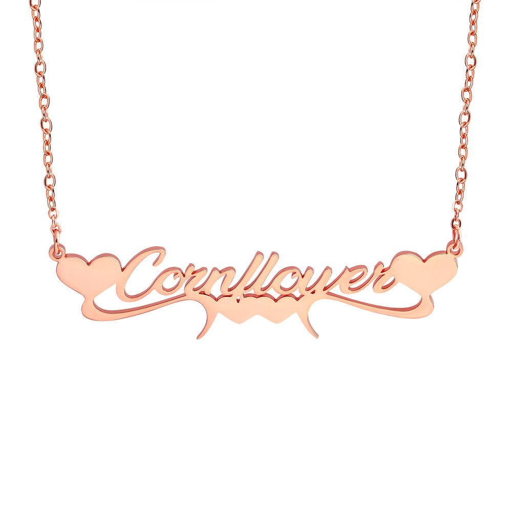 The Sovereign Heart: Crown-Detailed Stainless Steel Necklace