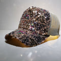 Stellar Radiance: The Geometric Sequin Mesh Cap