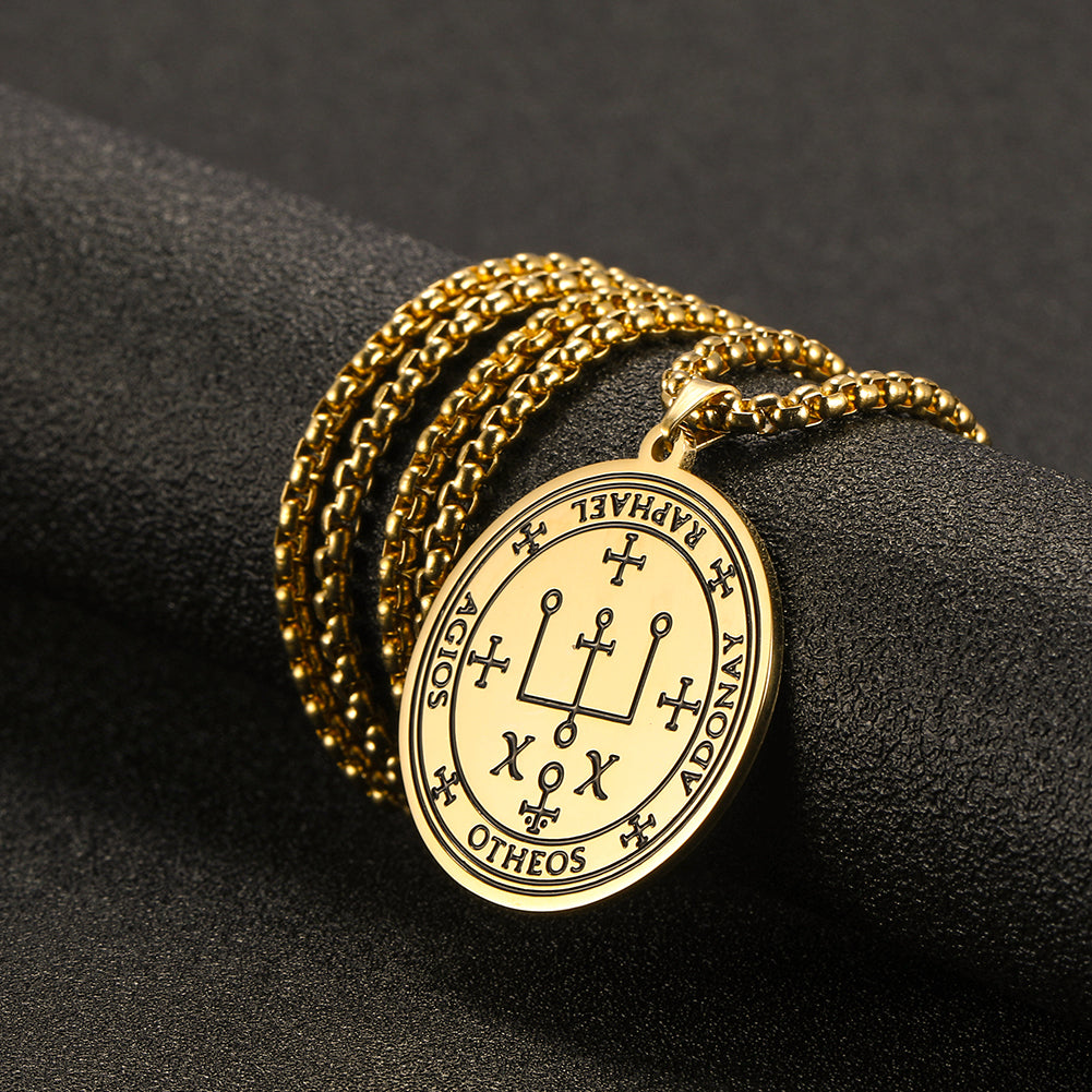 The Archangel Sigil: Nordic Totem Titanium Necklace