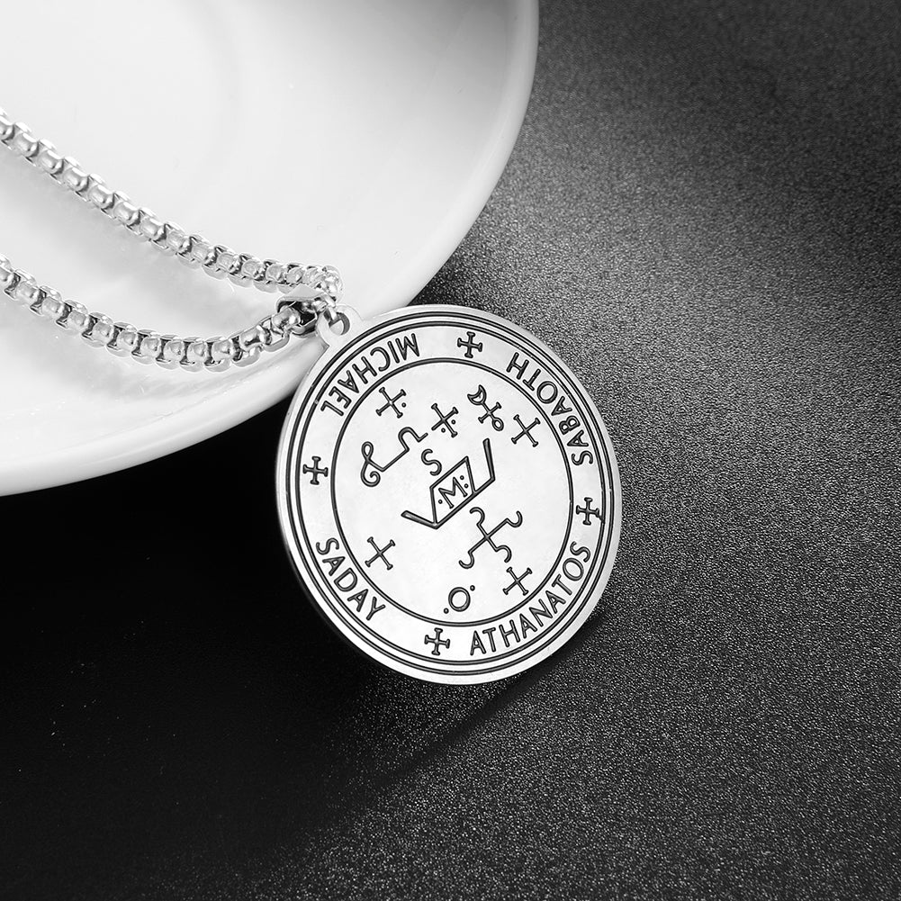 The Archangel Sigil: Nordic Totem Titanium Necklace