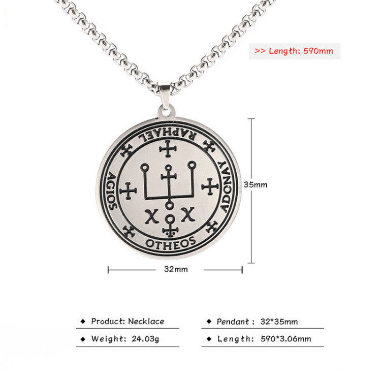 The Archangel Sigil: Nordic Totem Titanium Necklace