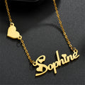 The Signature Heart: Personalized Name Necklace