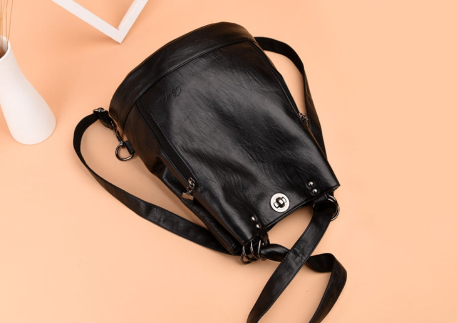 The Muse: Soft Leather Bucket Bag