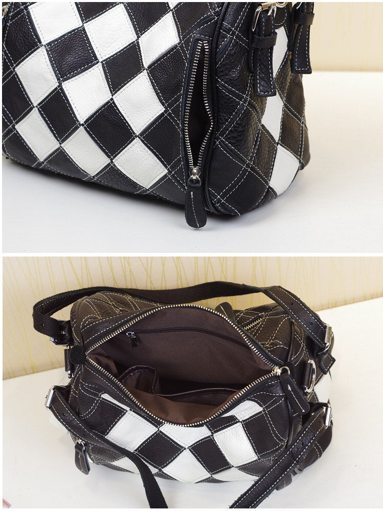 The Mosaic: Top-Grain Patchwork Box Bag