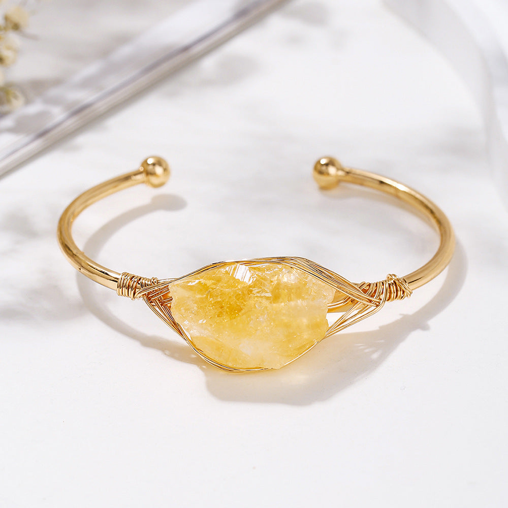 316L Raw Crystal Energy Bracelet