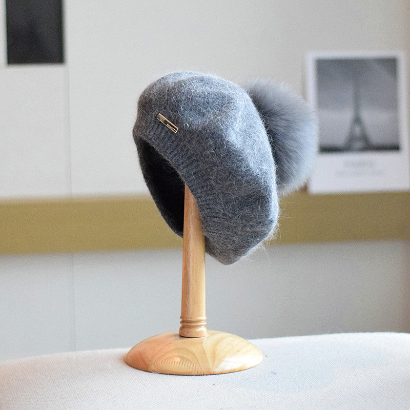 Velvet Cloud: The Ultra-Soft Angora-Style Dome Hat